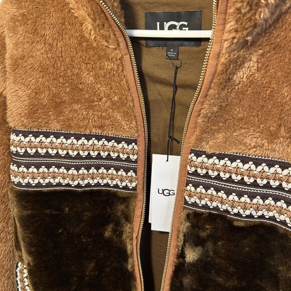 UGG Women's  Marlene Sherpa Full Zip Jacket - Picture 4 of 9